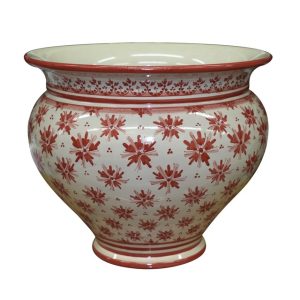 Cachepot Ø 40 linea stars mono bordeaux