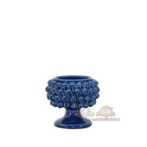 Vaso mezza pigna Ø 10 blu intenso - Bomboniera