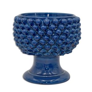 Vaso mezza pigna Ø 30 blu intenso