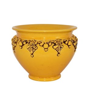 Cachepot Ø 30 plastico sofia senape c/invecchiamento