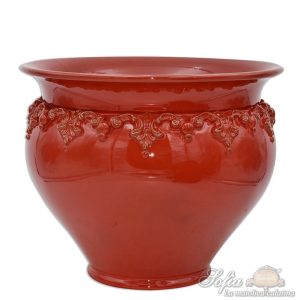 Cachepot Ø 20 plastico sofia rosso fuoco (selenio)