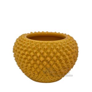 Cachepot a pigna Ø 22 senape