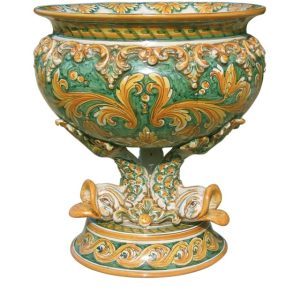 Confettiera piede marino 32x33 plastico sofia ornato fondo verde