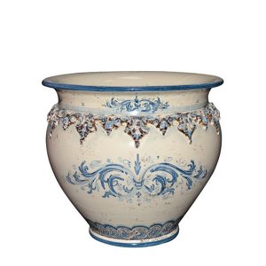 Cachepot Ø 35 plastico sofia mono blu