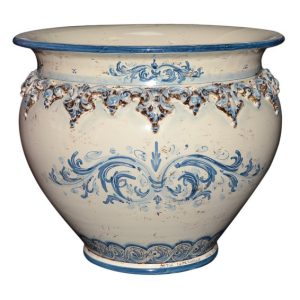 Cachepot Ø 50 plastico sofia mono blu