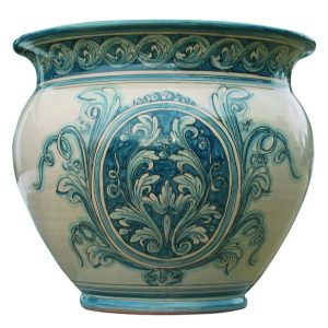 Cachepot Ø 40 stile richard mono blu