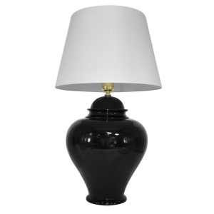 Lume potiche h 45 black line lucido (h80 c/paralume Ø50)