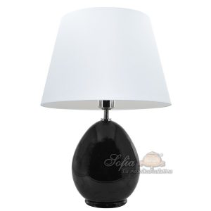 Lume uovo h 20 black line (h40 c/paralume Ø25)