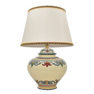 Lume palla h 25 decoro sicily (h52 c/paralume Ø35)