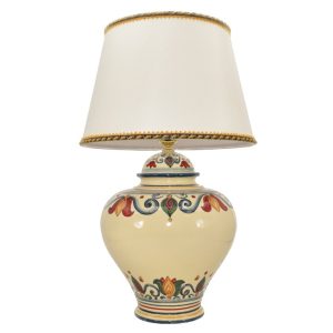 Lume Potiche h 35 decoro sicily (h65 c/paralume Ø35)