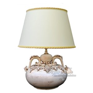 Lume bottiglia comodino 1°M h 15 plastico sofia avorio (h29 c/paralume Ø20)