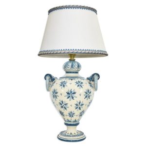 Lume anelli h 30 linea stars mono blu (h55 c/paralume Ø35)