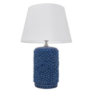 Lume pigna cilindro 2° M h30 Ø 17 blu intenso (h60 c/paralume Ø35)