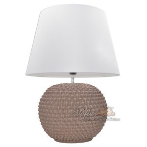 Lume palla a pigna h 30 tortora opaco (h60 c/paralume Ø45)