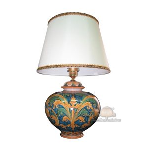 Lume palla h 35 ornato calatino (h66 c/paralume Ø45)