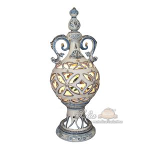 Lume traforato in serie limitata h 70 mono blu