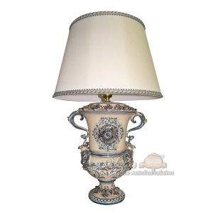 Lume aquila h 35 plastico sofia mono blu (h63 c/paralume Ø40)