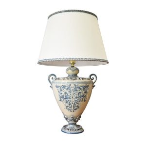 Lume coppa h 40 plastico sofia mono blu (h72 c/paralume Ø45)