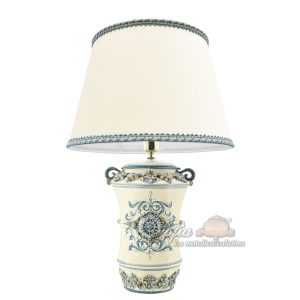 Lume albarello h 35 plastico sofia mono blu (h63 c/paralume Ø40)