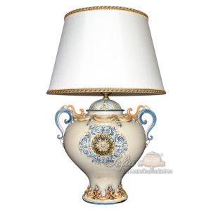 Lume palla c/manici h 35 plastico sofia tricolore (h65 c/paralume Ø45)