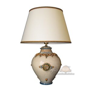 Lume boccia comodino h 20 plastico sofia tricolore (h40 c/paralume Ø25)