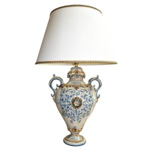 Lume maxi h 50 c/rosone plastico sofia tricolore (h83 c/paralume Ø50)