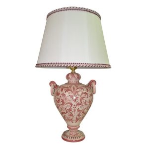 Lume anelli h 30 s. d'arte mono bordeaux (h55 c/paralume Ø35)