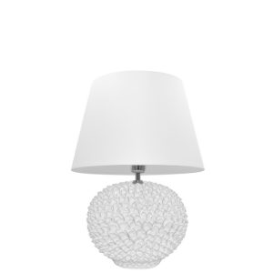 Lume palla a pigna h 20 white line (h43 c/paralume Ø35)