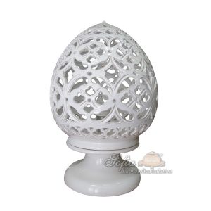 Lume traforato palla c/piede h 45 white line