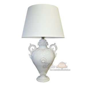 Lume maxi h 50 plastico sofia white line (h83 c/paralume Ø50)