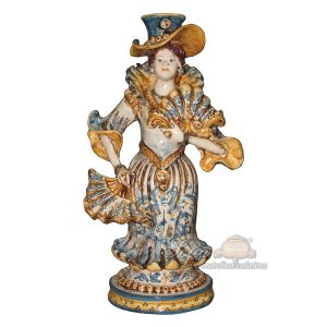 Lumiera piccola femmina h 31 blu/arancio