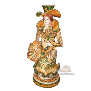 Lumiera piccola femmina h 31 verde/arancio