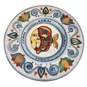 Piatto cap. prete Ø 40 decoro pesci