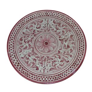 Piatto Ø 30 s. d'arte mono bordeaux