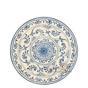 Piatto Ø 37 decoro 600 mono blu