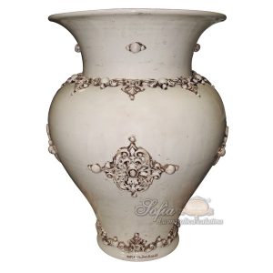 Portaombrello panciuto h 50 plastico sofia avorio