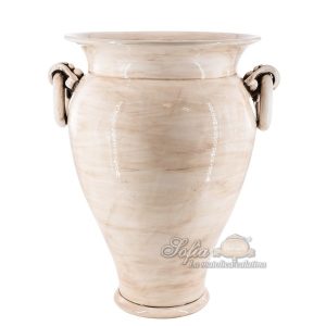 Portaombrello panciuto ad anelli h 50 madreperla antichizzato