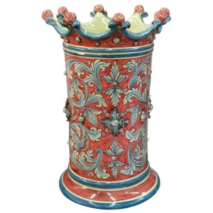 Torre portaombrelli h 50 ornato bordeaux