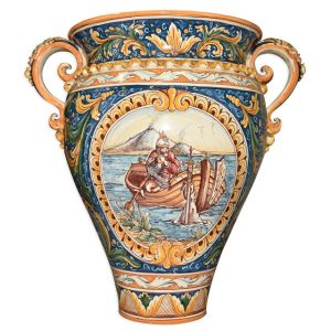 Portaombrello c/manici ghirigori c/figurato h 55 ornato calatino