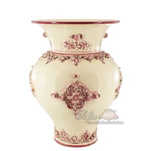 Portaombrello panciuto h 50 plastico sofia mono bordeaux
