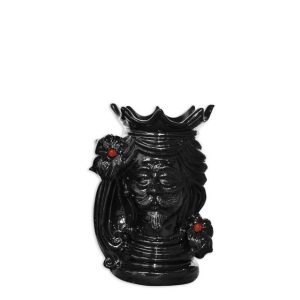 Testa h 15 c/perline rosse black line maschio