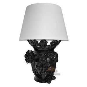 Lume a testa h 40 melograni black line maschio (h70 c/paralume Ø45)