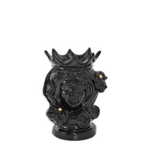 Testa h 15 limoni black/gold s/espressione femmina