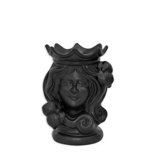 Testa h 15 black opaco s/espressione femmina - Bomboniera