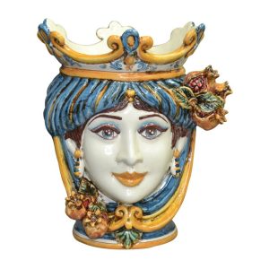 Testa h 25 melograni blu/arancio femmina