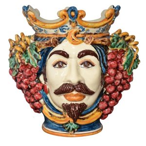Testa h 25 uva blu/arancio maschio bianco
