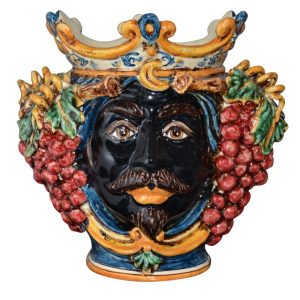 Testa h 25 uva blu/arancio maschio moro