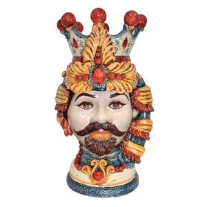 Testa h 50 ricca colorata maschio bianco