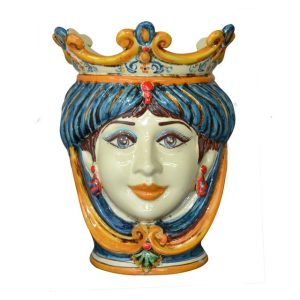 Testa h 25 liscia blu/arancio femmina