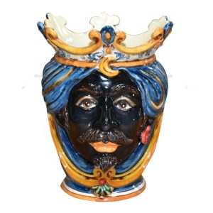 Testa h 25 liscia blu/arancio maschio moro